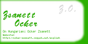 zsanett ocker business card
